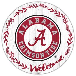 Fan Creations - Alabama Crimson Tide 12" Welcome Circle Sign - Multicolor