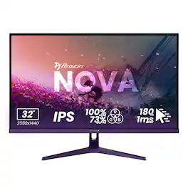 Arozzi - – Nova 32" IPS QHD 180Hz Gaming Monitor – - Purple