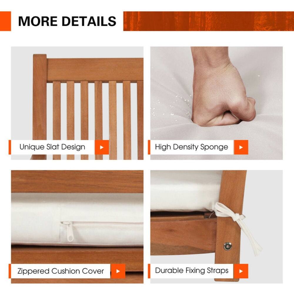 MORE DETAILS

- Unique Slat Design
- High Density Sponge
- Zippered Cushion Cover
- Durable Fixing Straps