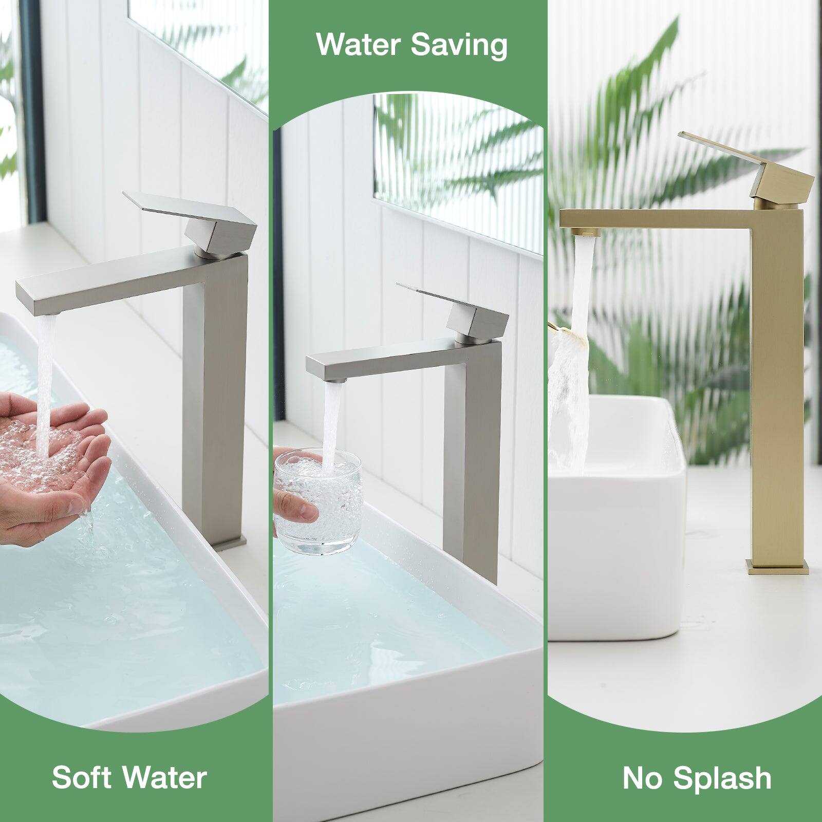 Water Saving
Soft Water
No Splash