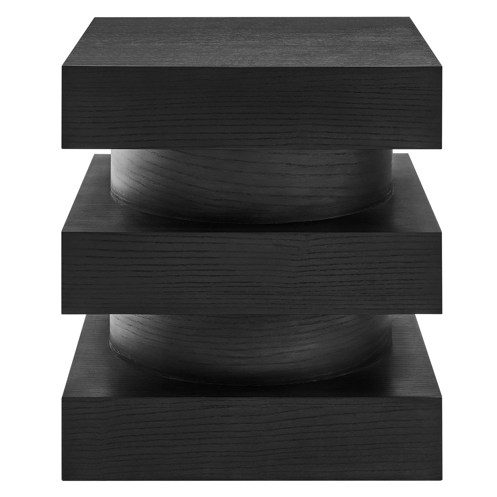 Alt View 2. Modway - Perpetuate Totem End Table by Modway - Black.