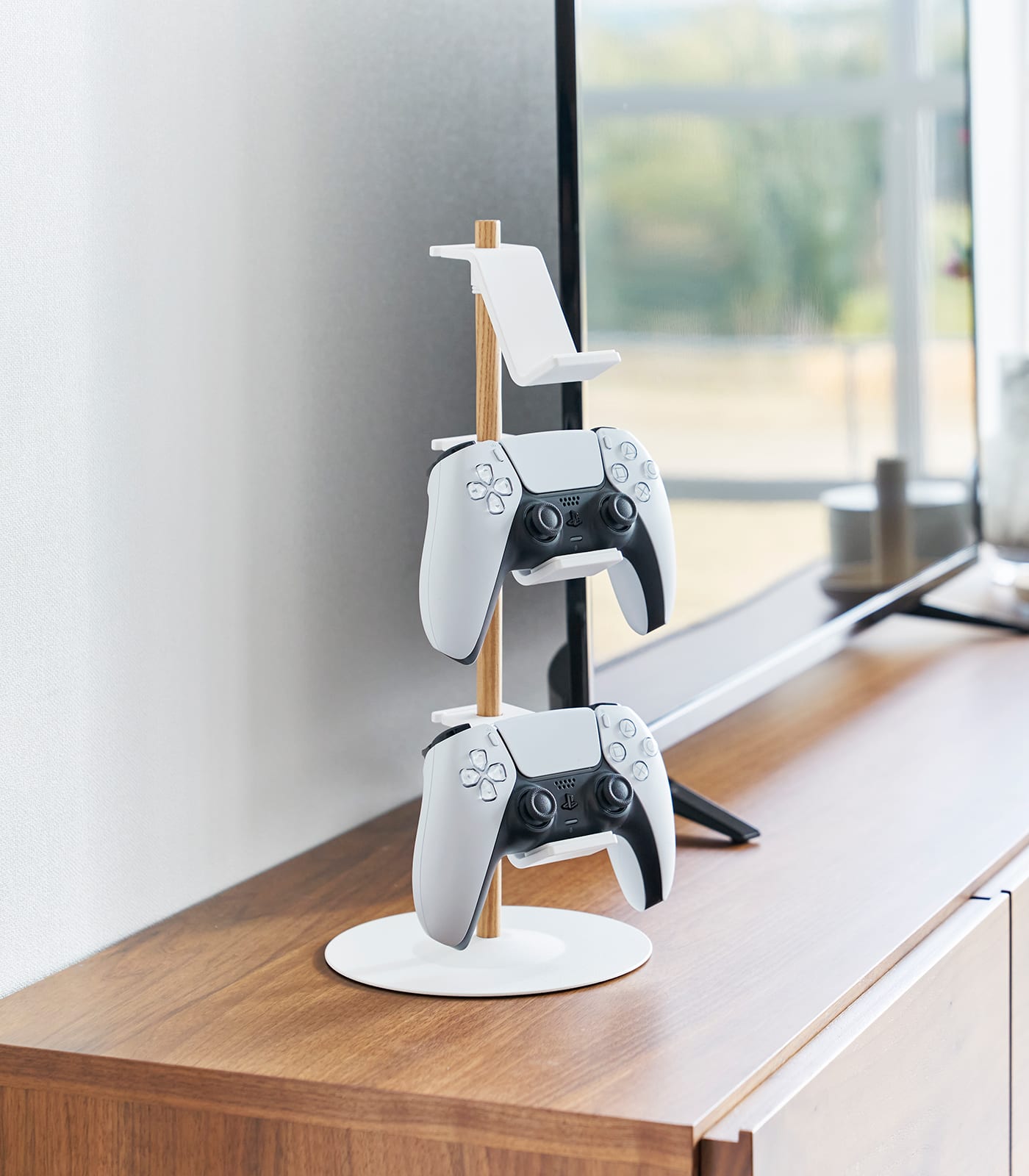 Yamazaki Home - Controller Stand - Steel + Wood