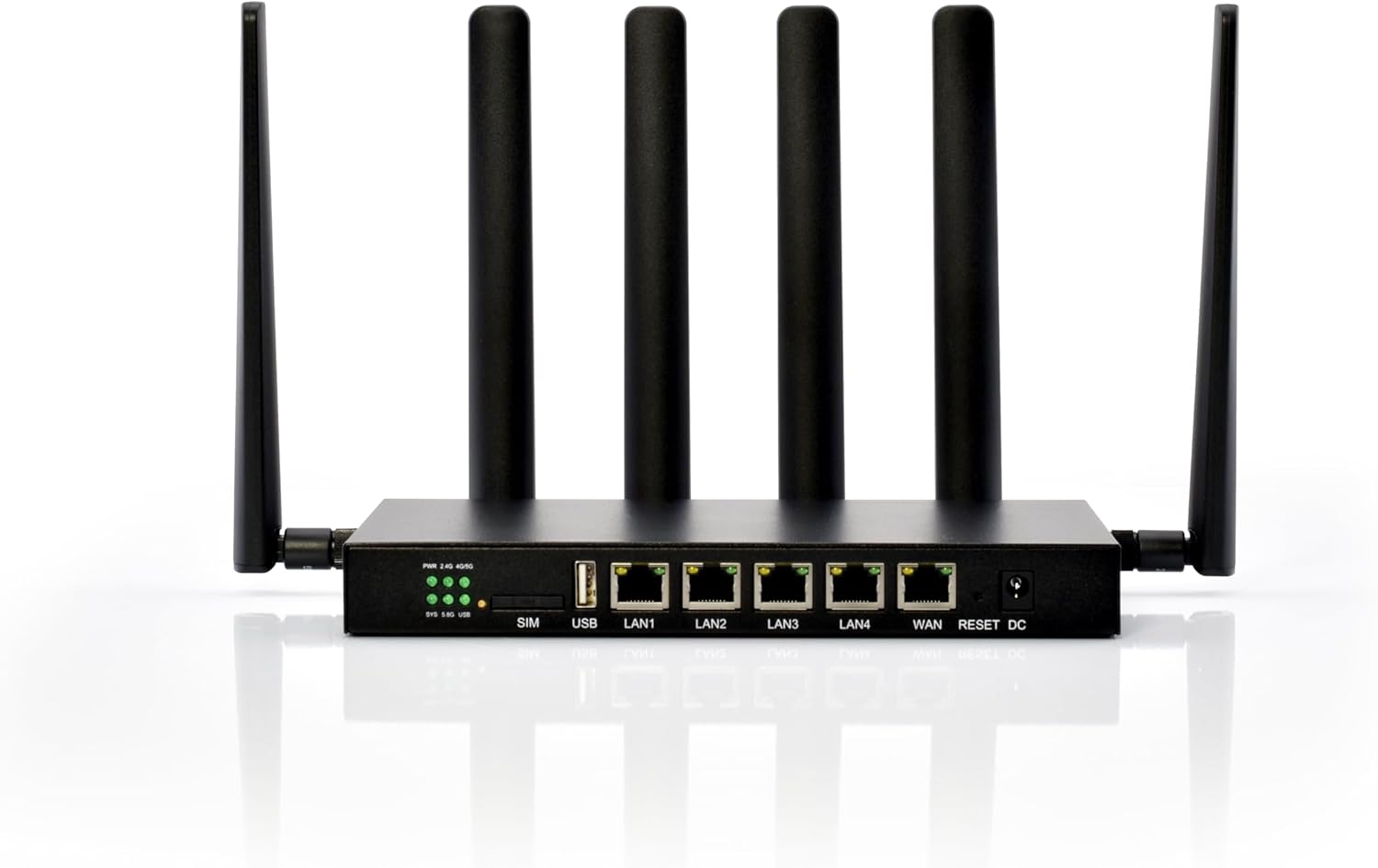 - 2NG 4G10 - & SF s80 uB SIM USB LAN1 LAN2 LAN3 LAN4 WAN RESET DC SIV 2e V EutS EvAY BEREI DC