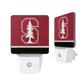 Keyscaper - Stanford Cardinal Stripe Design Nightlight 2-Pack - Multicolor