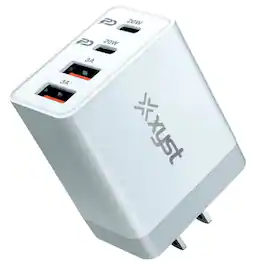 Xyst - 35-Watt 4-Port USB-A and USB-C Wall Charger - White