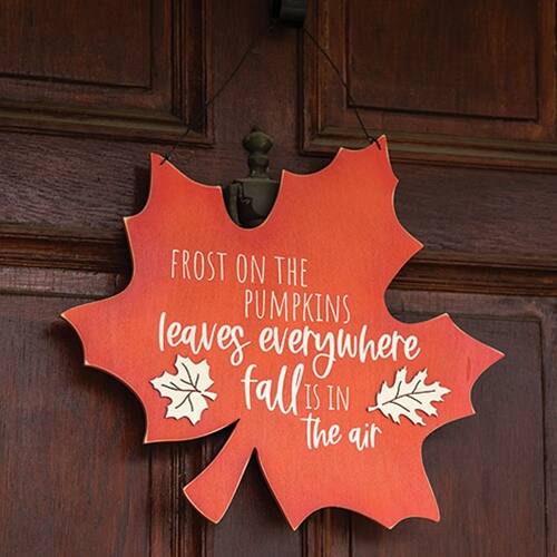 Frost on the pumpkins, leaves everywhere, fall is in the air