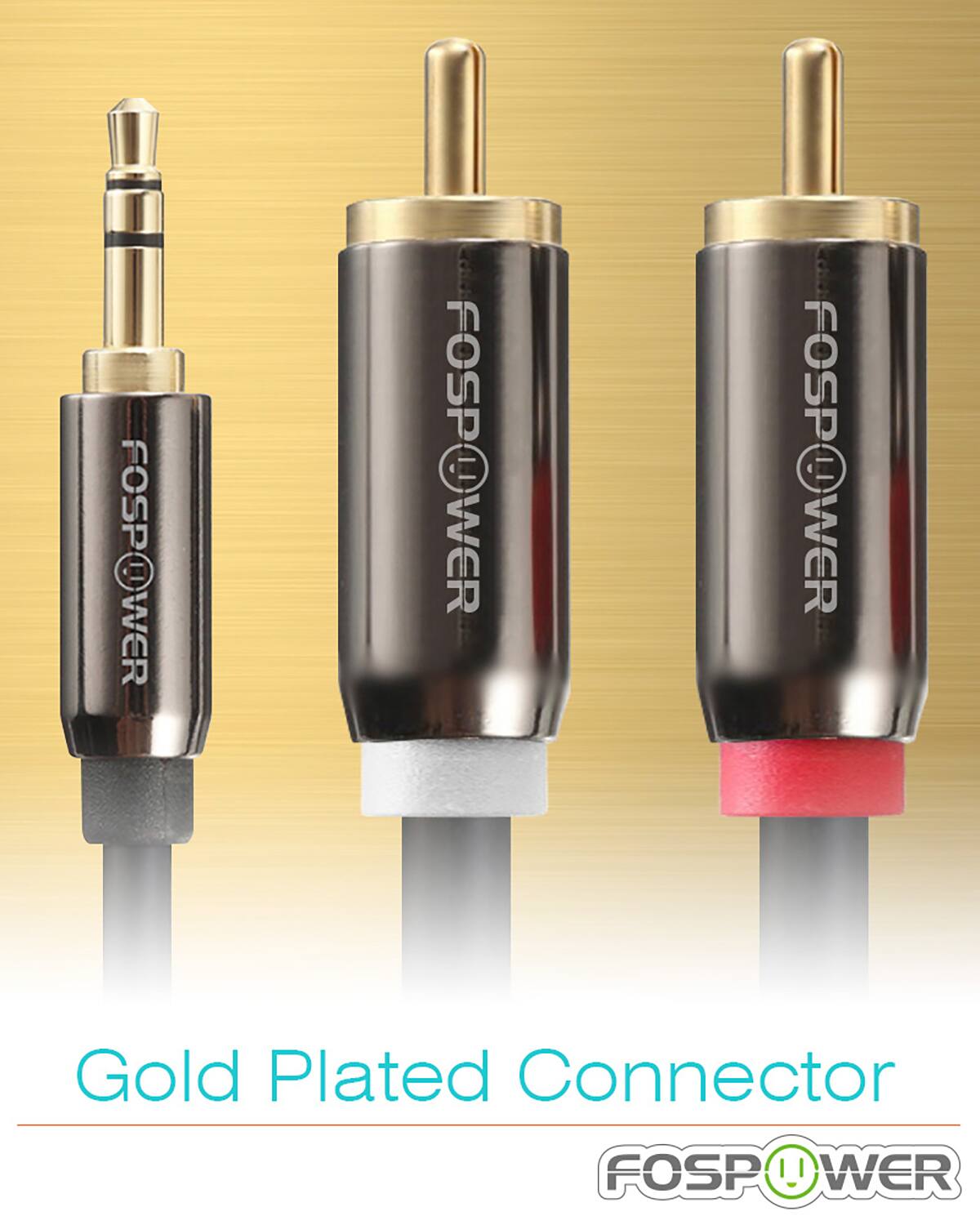 FOSPOWER FOSPOWER FOSPOWER Gold Plated Connector FOSPOWER