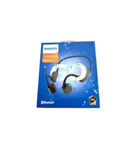 Philips - Refurbished Excellent - TAA6606BK/00 Open Ear Bone Conduction Wireless Sports Headphones - Bluetooth 5.2 - IP67 Waterproof - Black