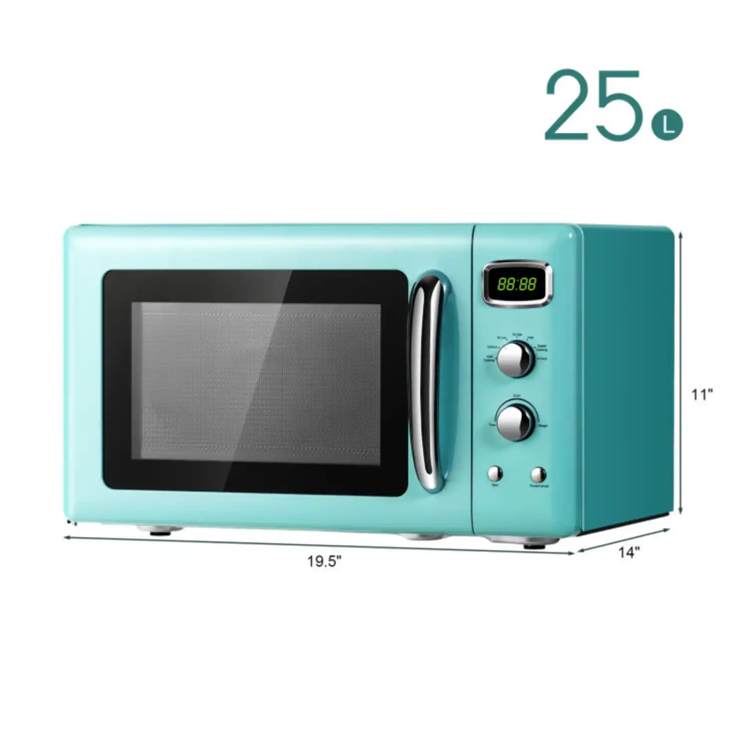 25 L  
88:88  
11"  
19.5"  
14"