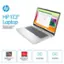 The text on the image is grouped and corrected as follows:

"HP 17.3" Laptop: Best for school and hobbies - I ... .. . - - - .... - + - - - - - . 1  - as S 1 - . - - - - : - I - 1 - -- i 2 . - - OM RYZEN AMDL RADEON SSD RAM 7000 SERIES 5 CRAPHICS AMD Ryzen 5 7520U AMD Radeon Graphics 512 GB SSD 8 GB RAM"