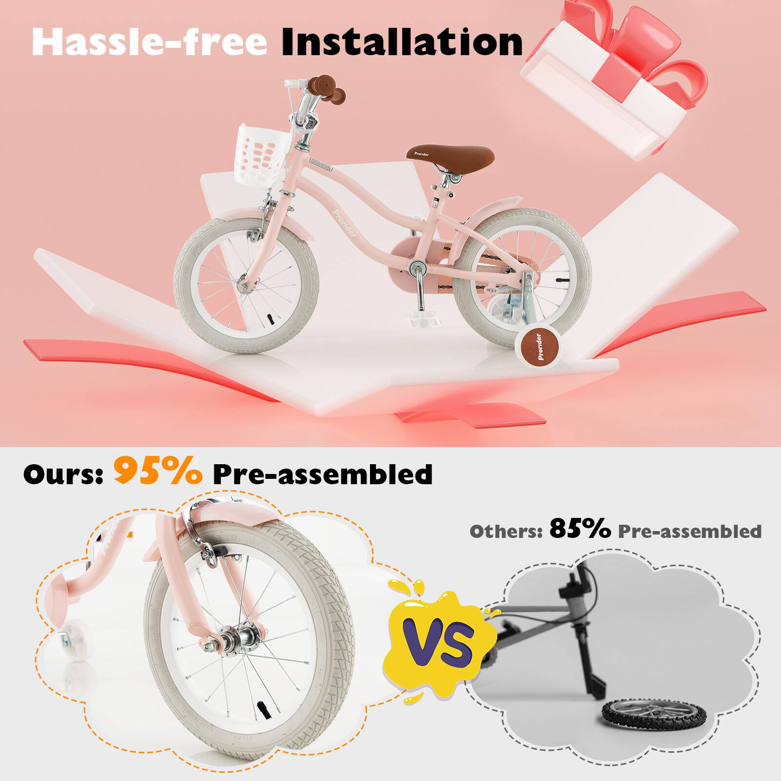 Hassle-free Installation

Ours: 95% Pre-assembled

Others: 85% Pre-assembled

VS
