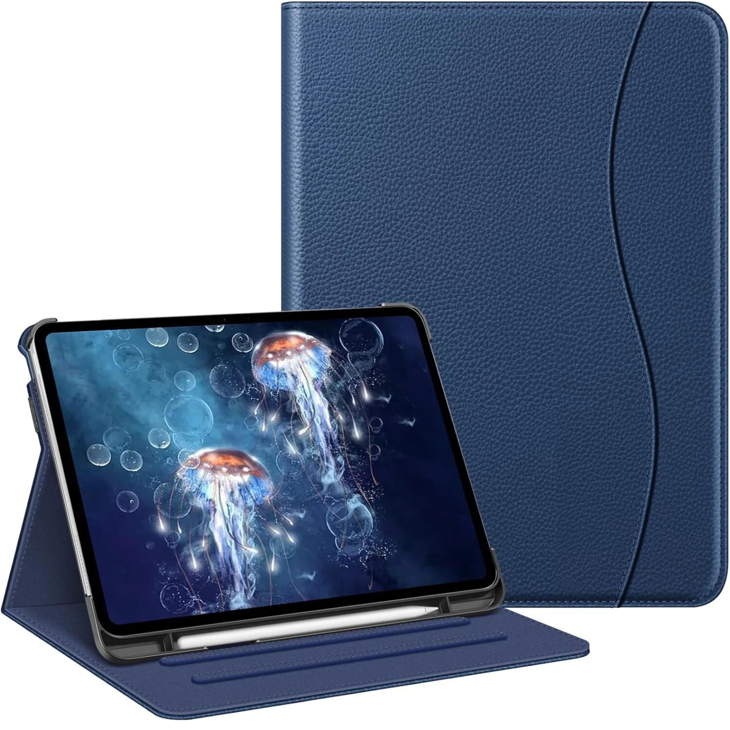 Kitcheniva - Multiple Angle Stand Case For iPad Pro 11 Inch M4 Smart Viewing Cover - Navy