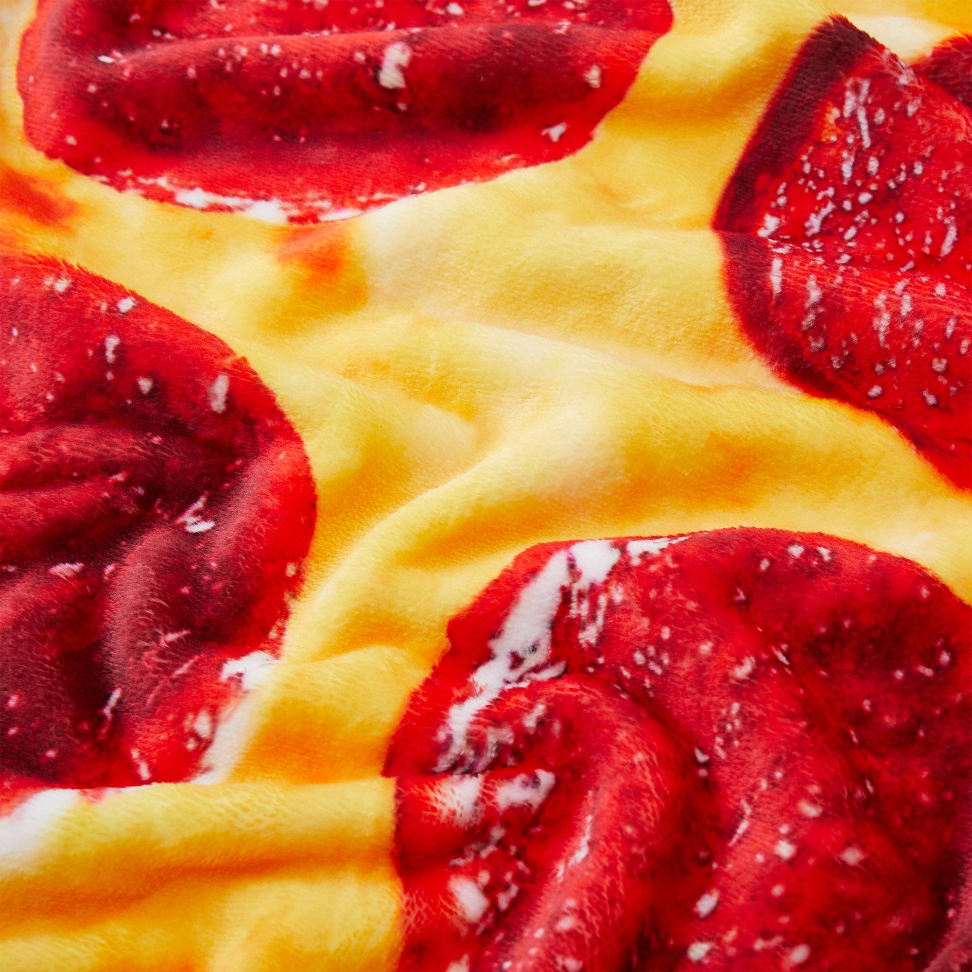 Alt View 1. Peace Nest - Peace Nest Kids' and Adult Halloween Food Throw Blanket, Pizza, 60" - Pizza.