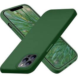 Entronix - Liquid Silicone Case for iPhone 12/12 Pro - Soft and Stylish Protection - Green