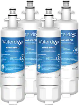 Waterdrop - WD-LT700P-4 Refrigerator Water Filter - White