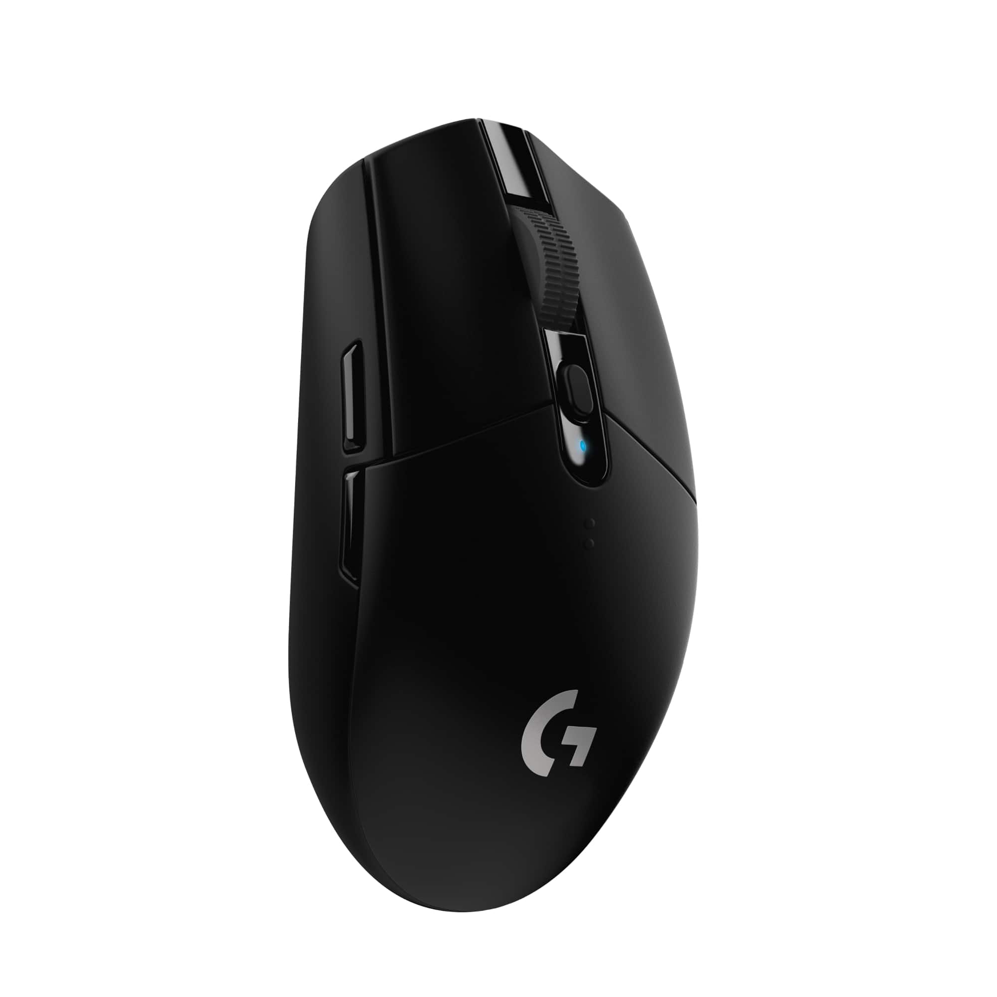 Front. Logitech - G305 LIGHTSPEED Wireless Optical 6 Programmable Button Gaming Mouse with 12,000 DPI HERO Sensor - Black.
