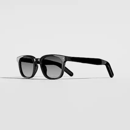 Front. VONDER - OSLO AI Glasses that Translate, Call & Remember, 16h+, Premium Audio, Privacy-First, Gradient Gray Lenses - Smoke.
