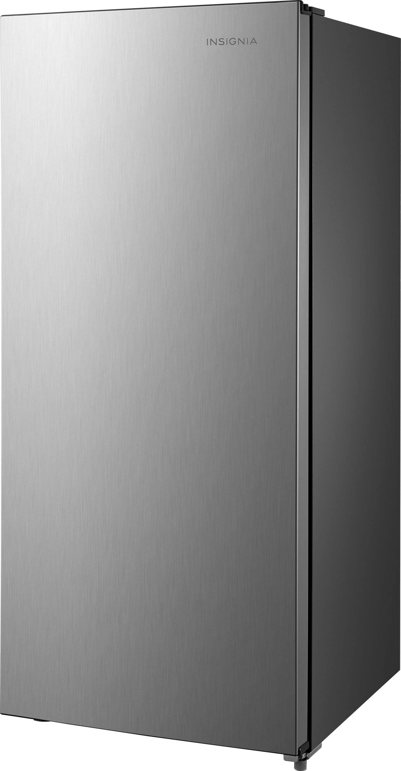 Alt View 7. Insignia™ - 7.1 Cu. Ft. Garage Ready Upright Convertible Freezer - Stainless Steel Look.