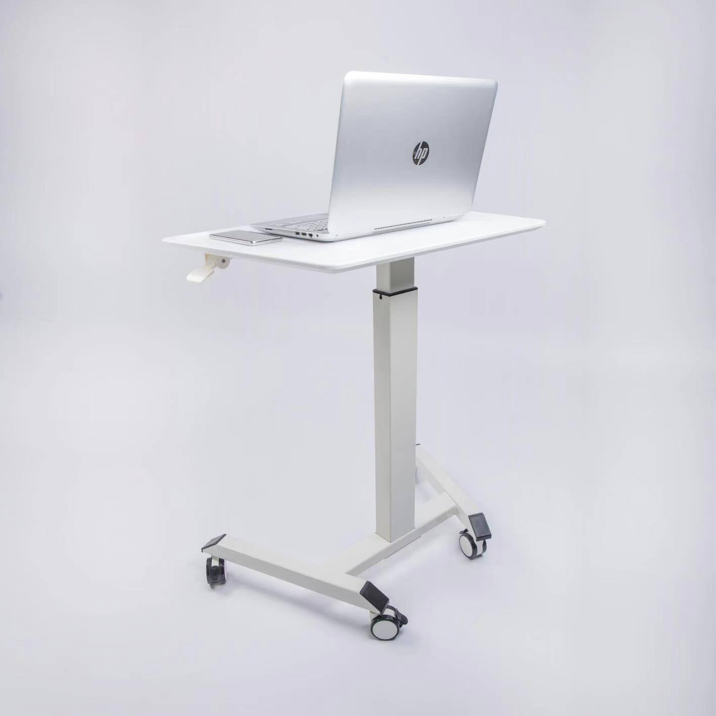 Alt View 1. APRILSOUL - Compact Tech Desk Standing and Adjustable Desk - White.
