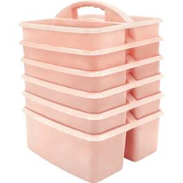 Teacher Created Resources - Blush Plastic Storage Caddy, Pack of 6