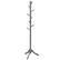 Front. Costway - Costway Wooden Coat Rack Stand Entryway Hall Tree 2 Adjustable Height w/ 8 Hooks - Gray.