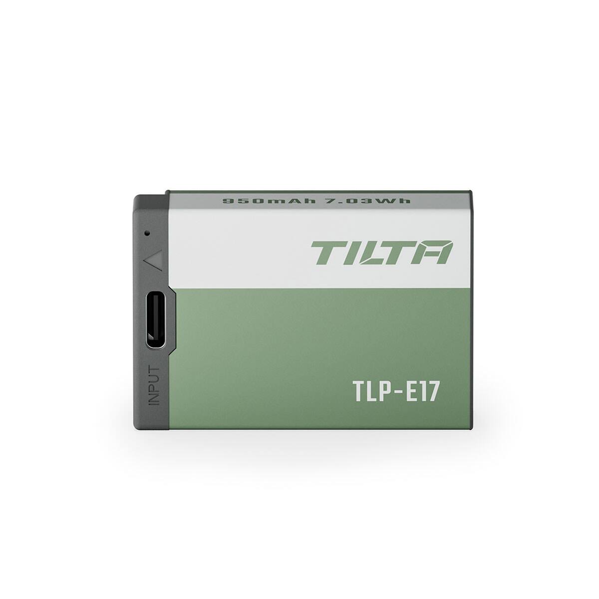 950mAh 7.03Wh  
TILTA  
INPUT  
TLP-E17