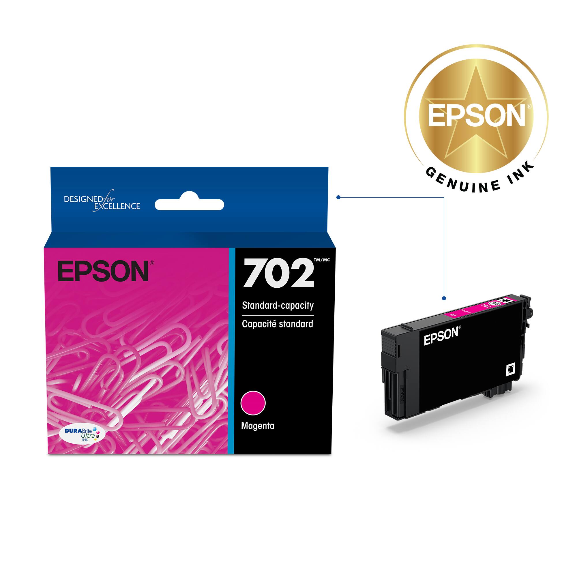 EPSON GENUINE INK 702 Standard-capacity Cartridge, Magenta