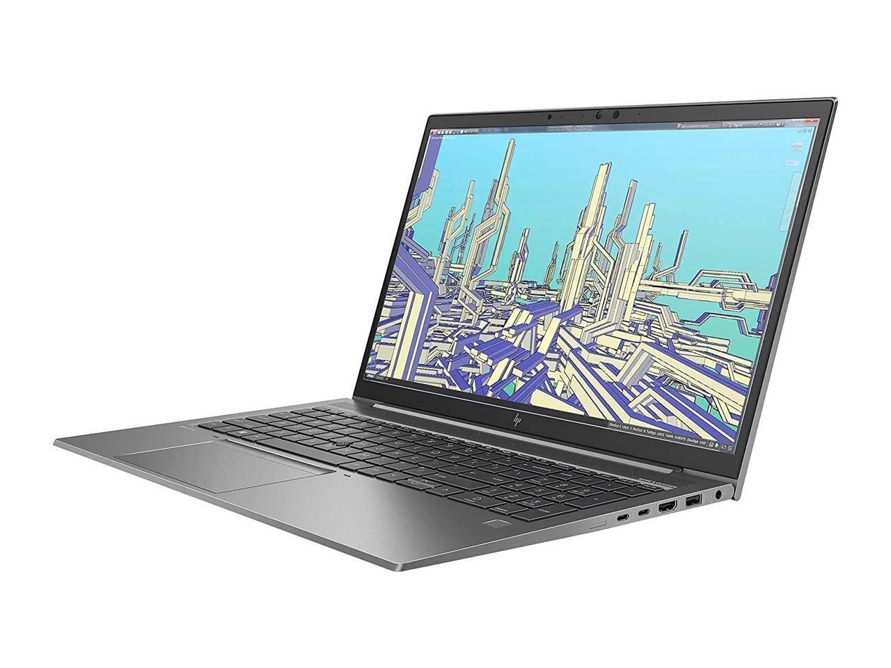 Alt View 2. HP - HP ZBook Firefly 15 G7, i7-10810U, 32GB RAM, 512GB SSD, FHD, Quadro P520 4GB, Win 11 Pro - Gray.