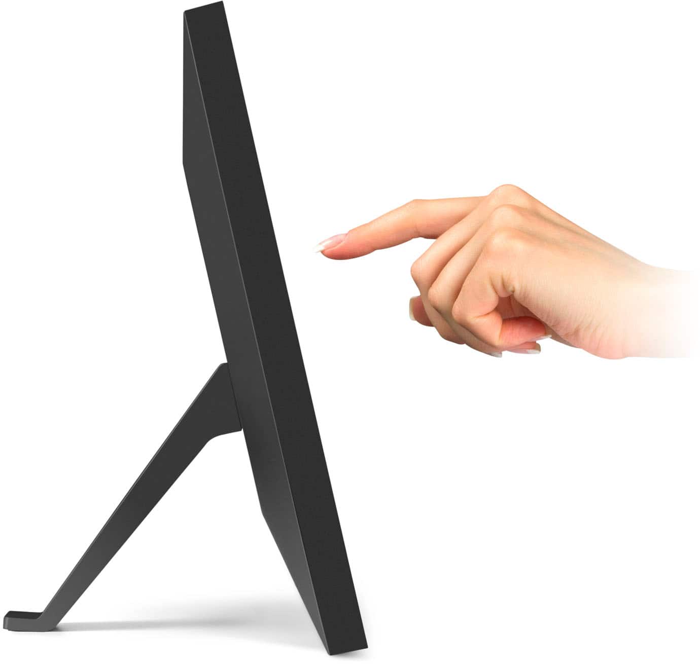 Alt View 14. Aluratek - 15" Touchscreen LCD Wi-Fi Digital Photo Frame - Black.