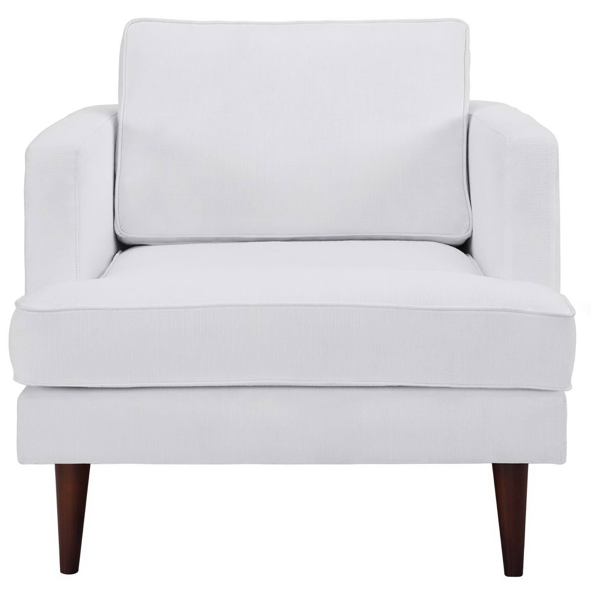 Alt View 1. Modway - Agile Upholstered Fabric Armchair by Modway - White.