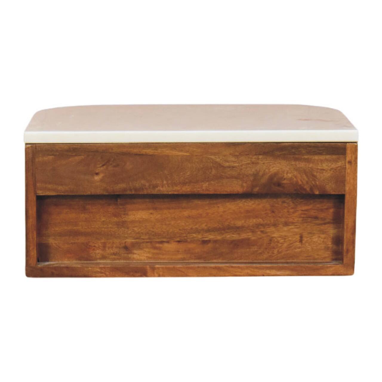 Back. Artisan Furniture - Artisan Furniture Solid Wood Beaumont Wall-Mounted Bedside - Brown.