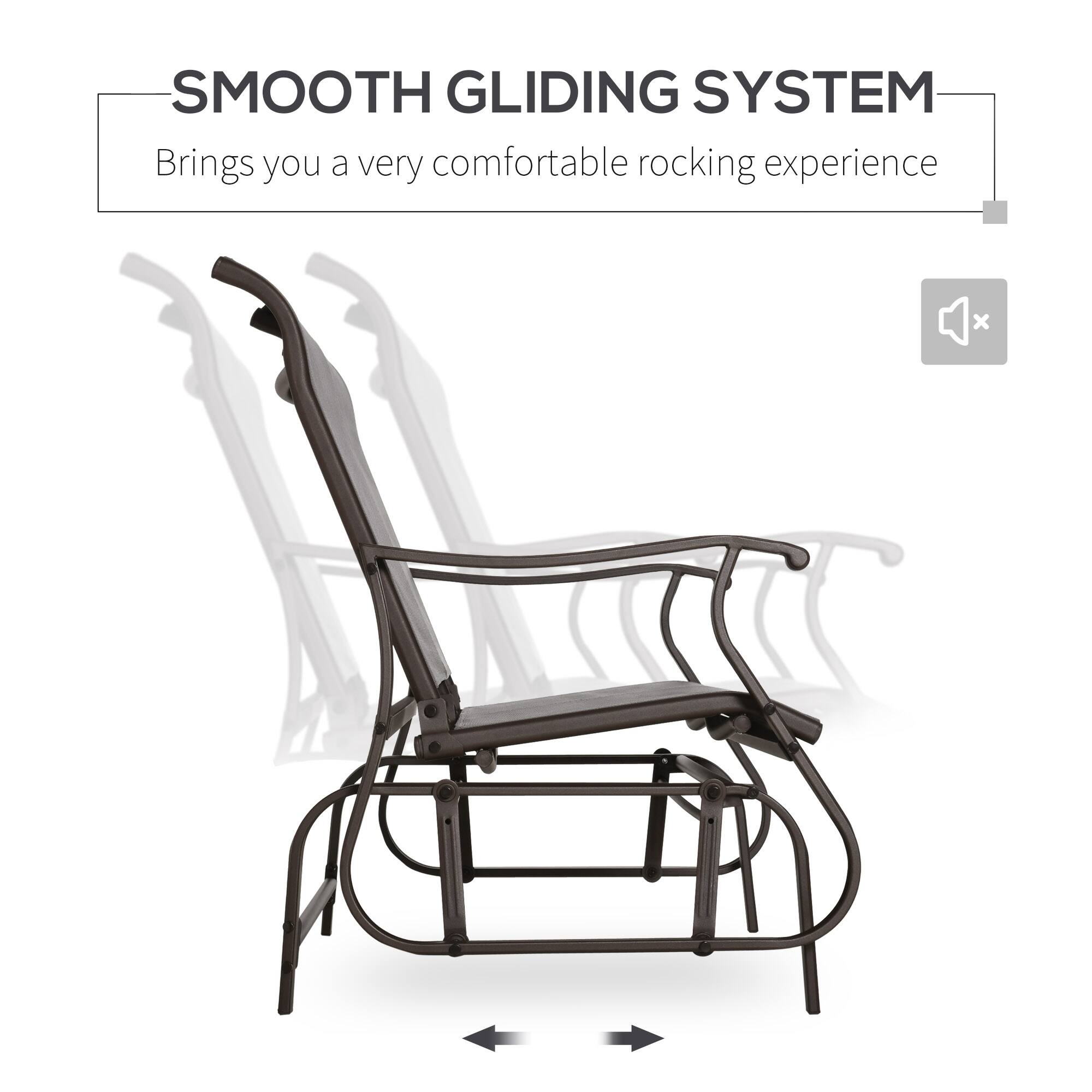 SMOOTH GLIDING SYSTEM
Brings you a very comfortable rocking experience x