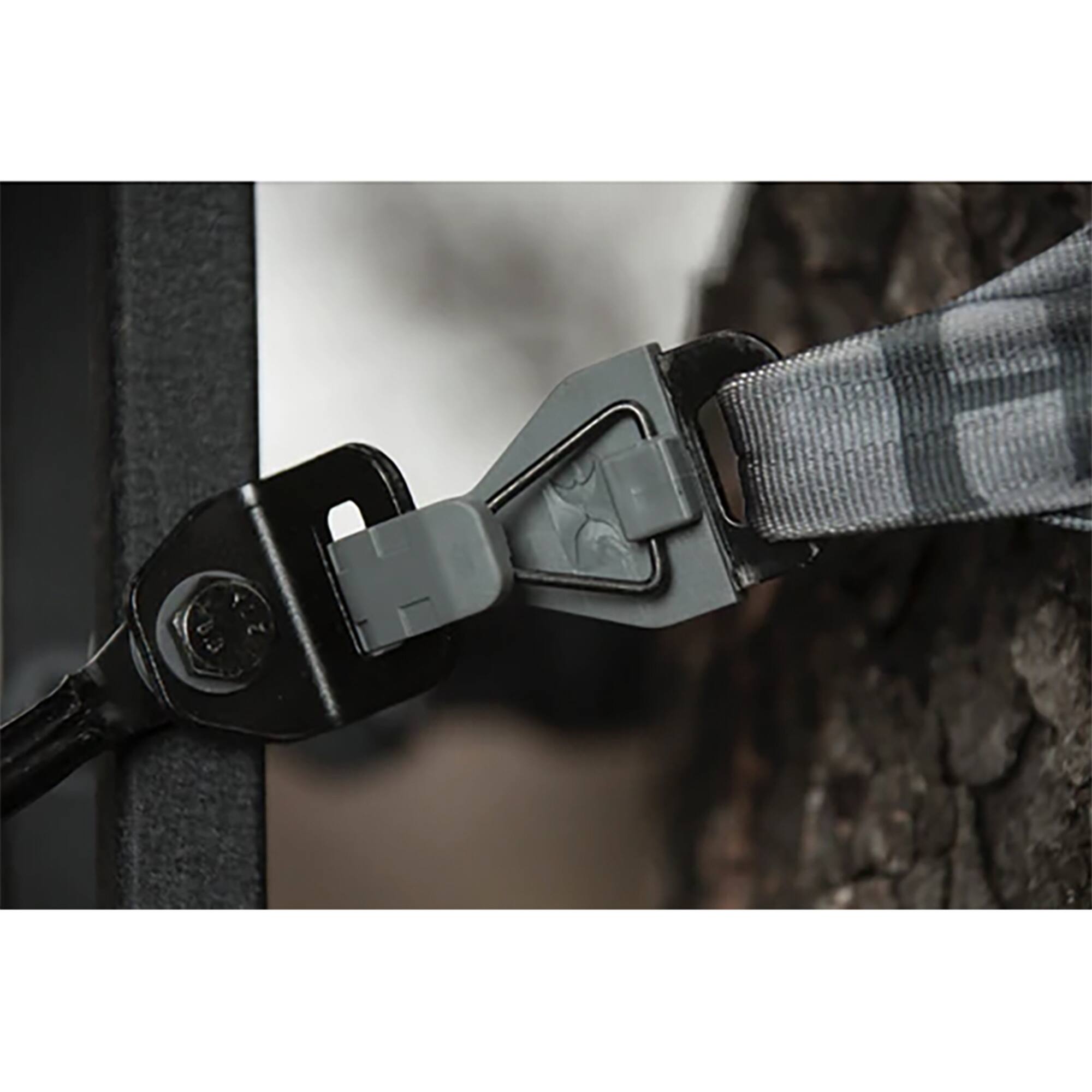 Alt View 3. Hawk - Hawk Ranger Traction Climbing Sticks with Treestand and Full Body Safety Harness - Black.