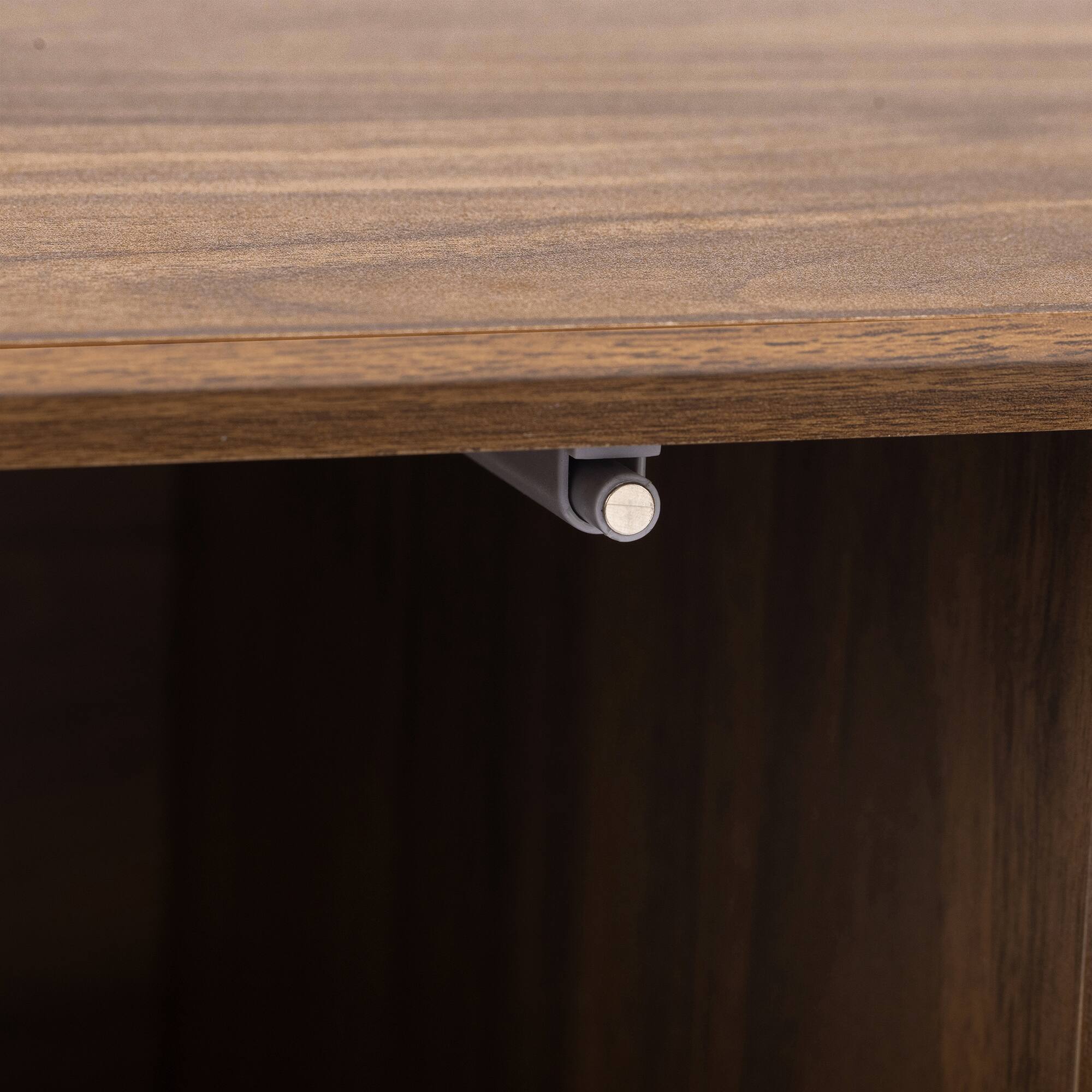 Alt View 4. Spaco - Spaco 70" Mid Century Modern TV Stand, Media Console Table for 80 Inch TVs, 5 Solid Wood Legs, for Living Room - Walnut.