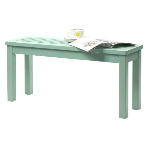 Alt View 7. Winado - 40in Wooden Bench Patio Chair Backless, Garden Furniture for Backyard Park Porch Deck Seat Indoor Outdoor Entryway - Mint Green.