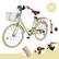Back. Topteng - 24" Beach Cruiser Bike for Men/Women with Cup Holder, High Carbon Steel Frame, Dual Brakes, Rear Rack and Basket, Yellow - Yellow.