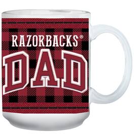 The Memory Company - Arkansas Razorbacks 15oz. Buffalo Plaid Father's Day Mug - Multicolor