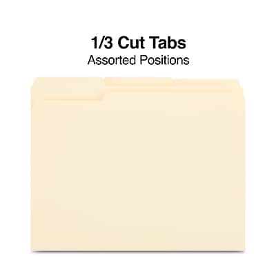 1/3 Cut Tabs  
Assorted Positions