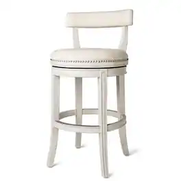 Maven Lane - 31' Alexander Bar Stool Finish with Fabric Upholstery - White Oak