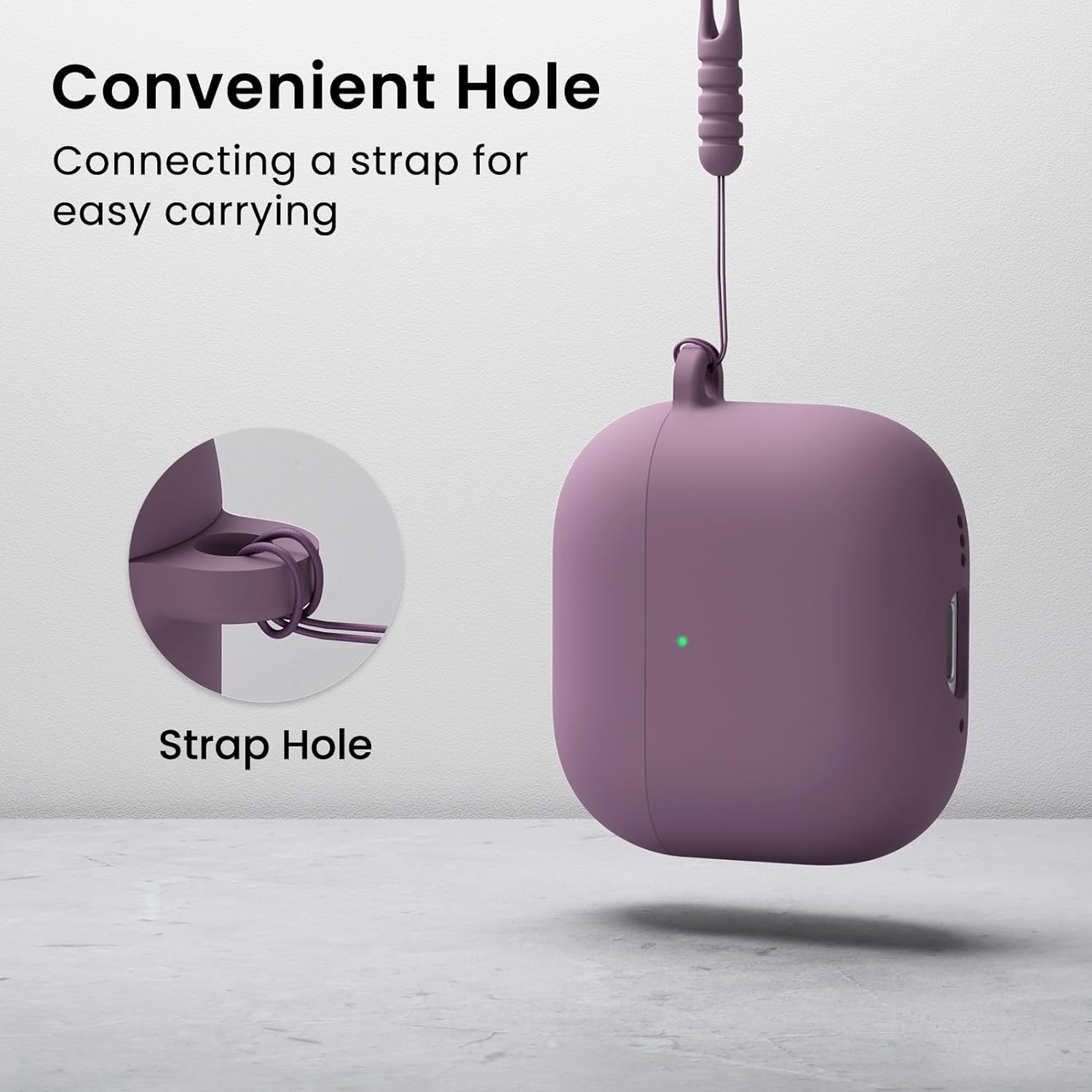Convenient Hole  
Connecting a strap for easy carrying  

Strap Hole