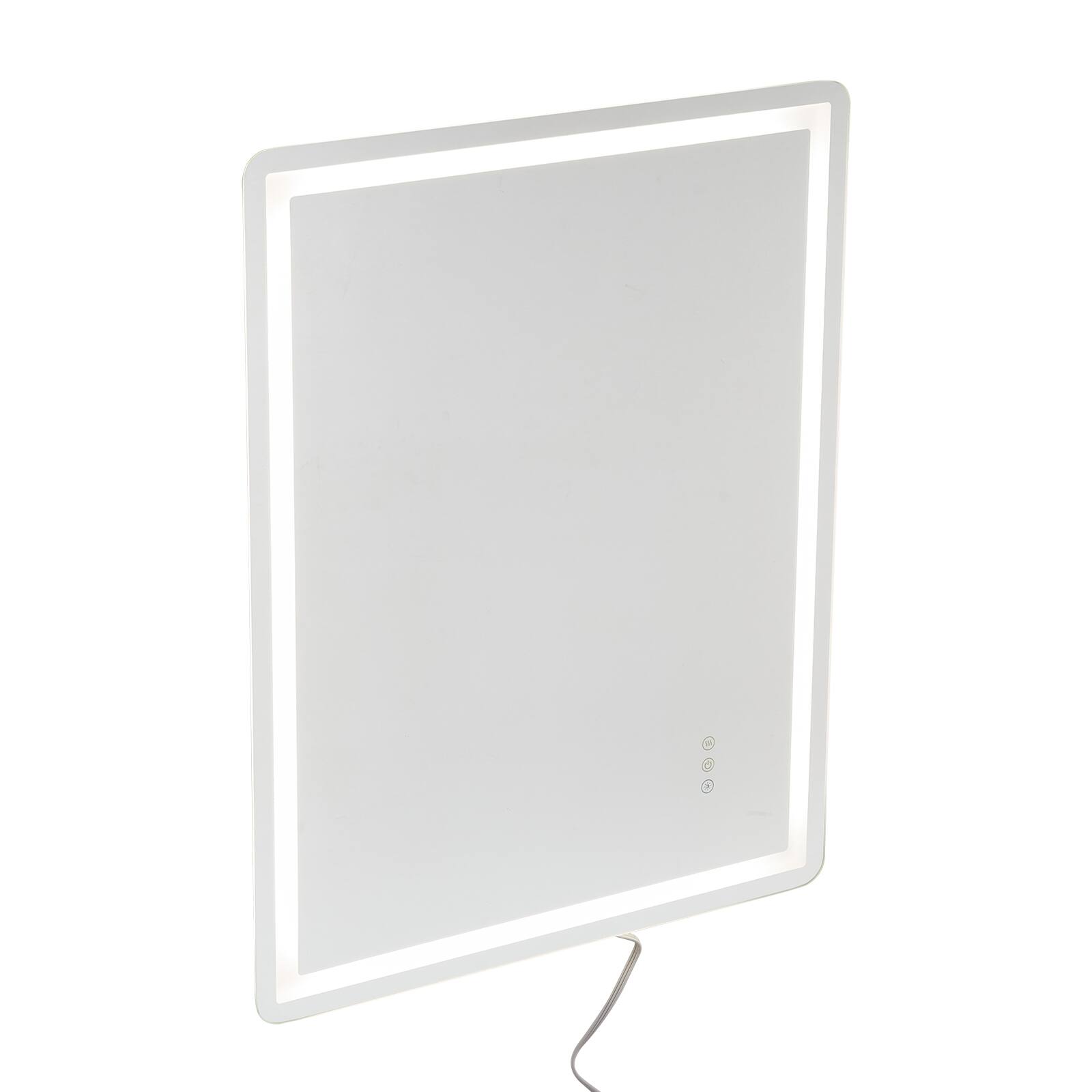 Alt View 5. VEVOR - LED Bathroom Mirror, 28" x 36" LED Bathroom Vanity Mirror with Frontlit and Backlit, Anti-Fog Memory Mirror with Lights - White + matte.