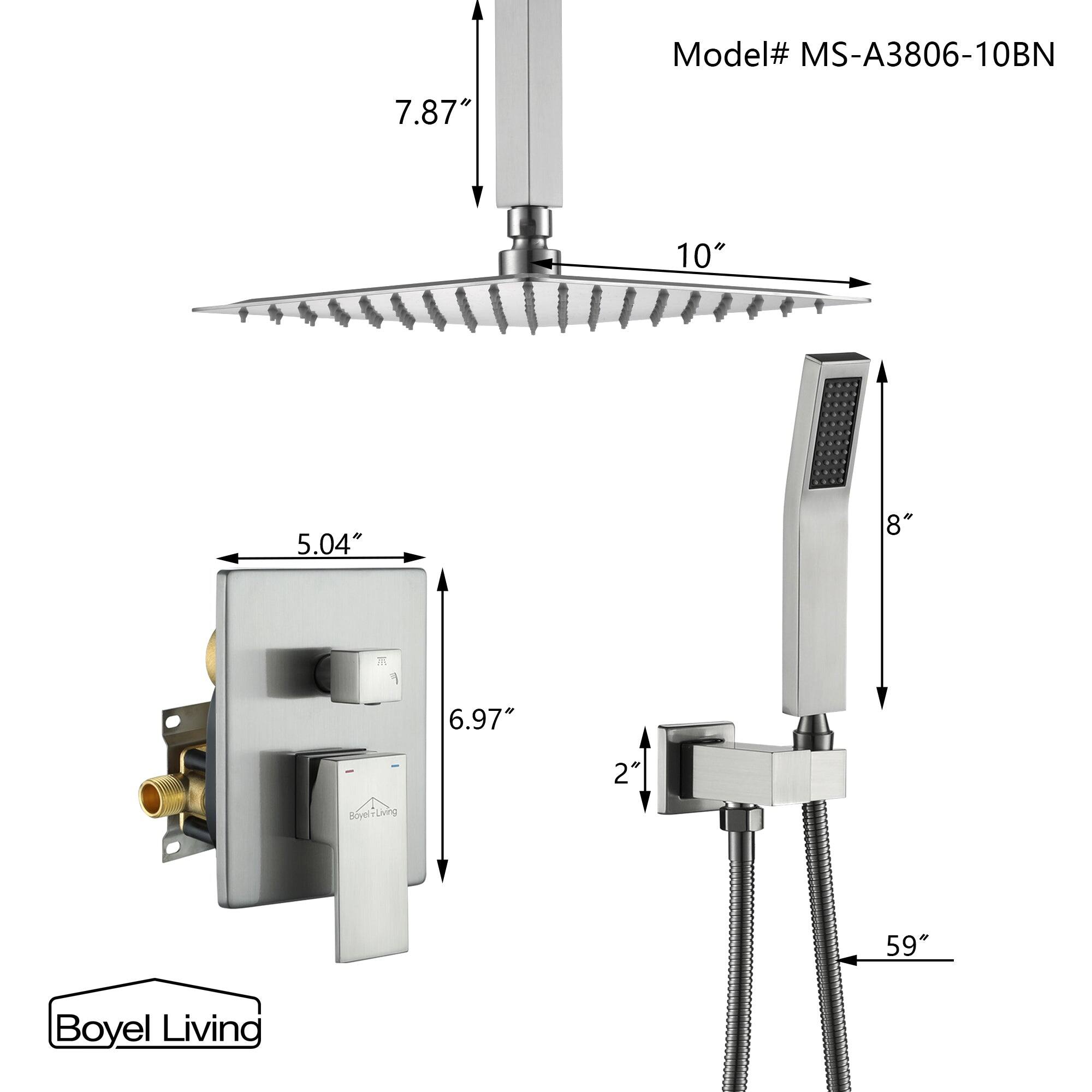 Model# MS-A3806-10BN 7.87" 10" 5.04" 8" 6.97" 2" Boyel Living 59"