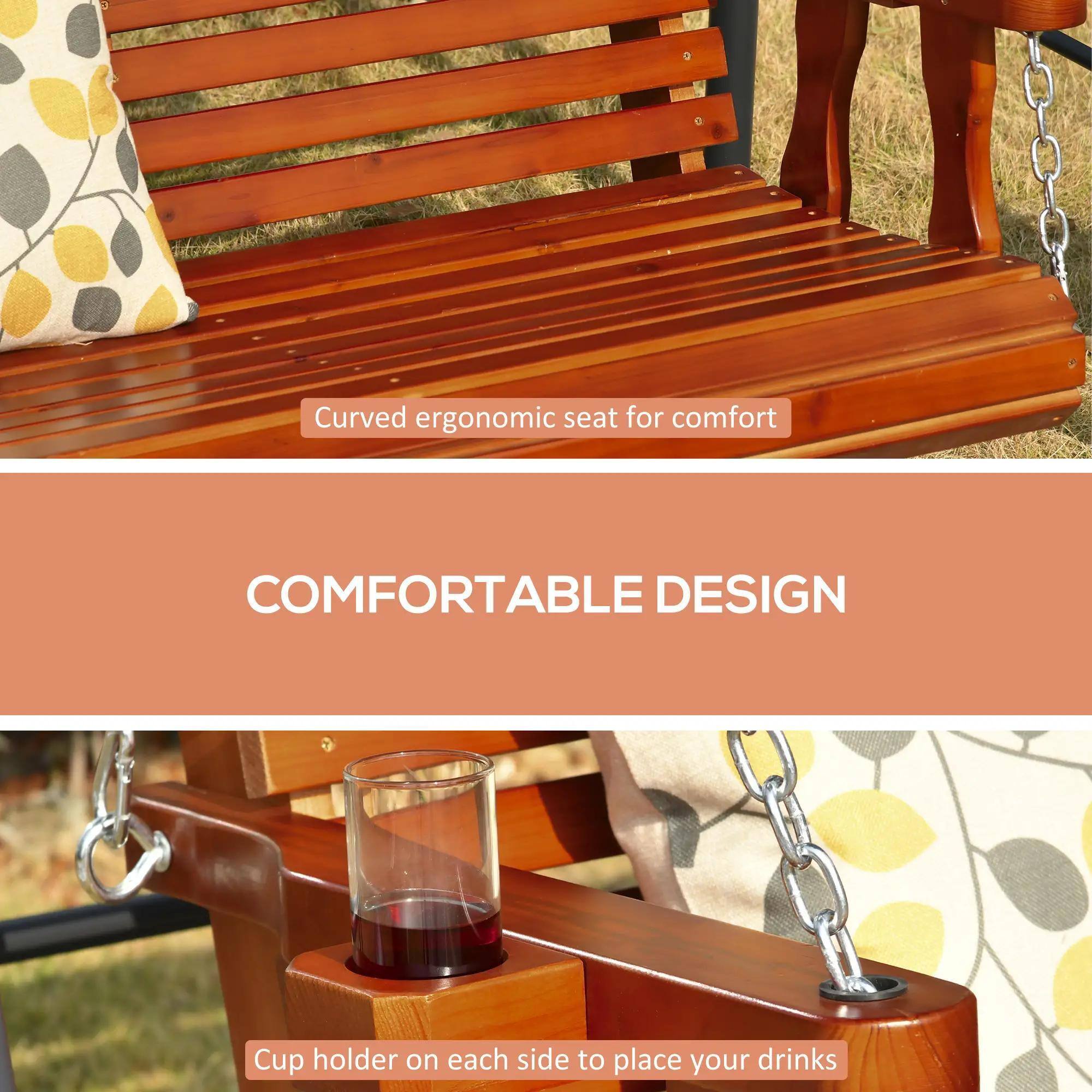 Curved ergonomic seat for comfort

COMFORTABLE DESIGN

Cup holder on each side to place your drinks