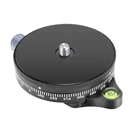 Neewer - Camera Panoramic Panning Base with Style Plate, 3/8" Screw, 22lb Load, Bubble Level