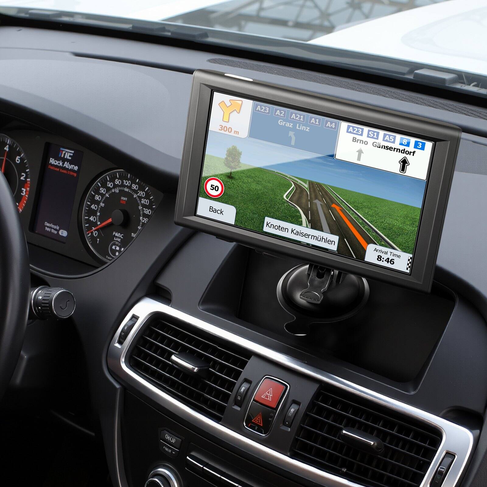 Glintex GPS Navigator for Car Truck RV, 9