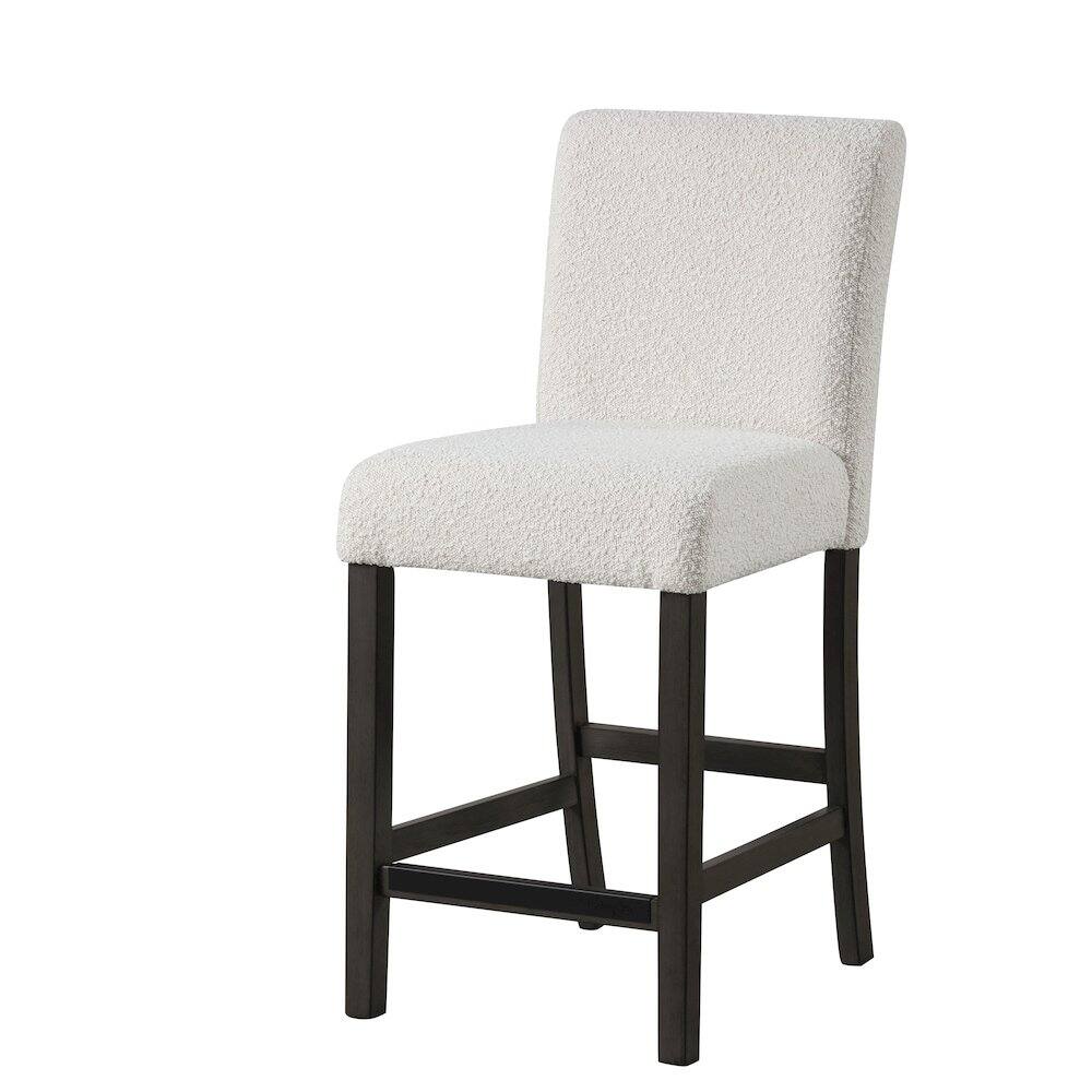 Left. New Classic Furniture - High Line Upholstered Counter Chair (Set of 2) - White.