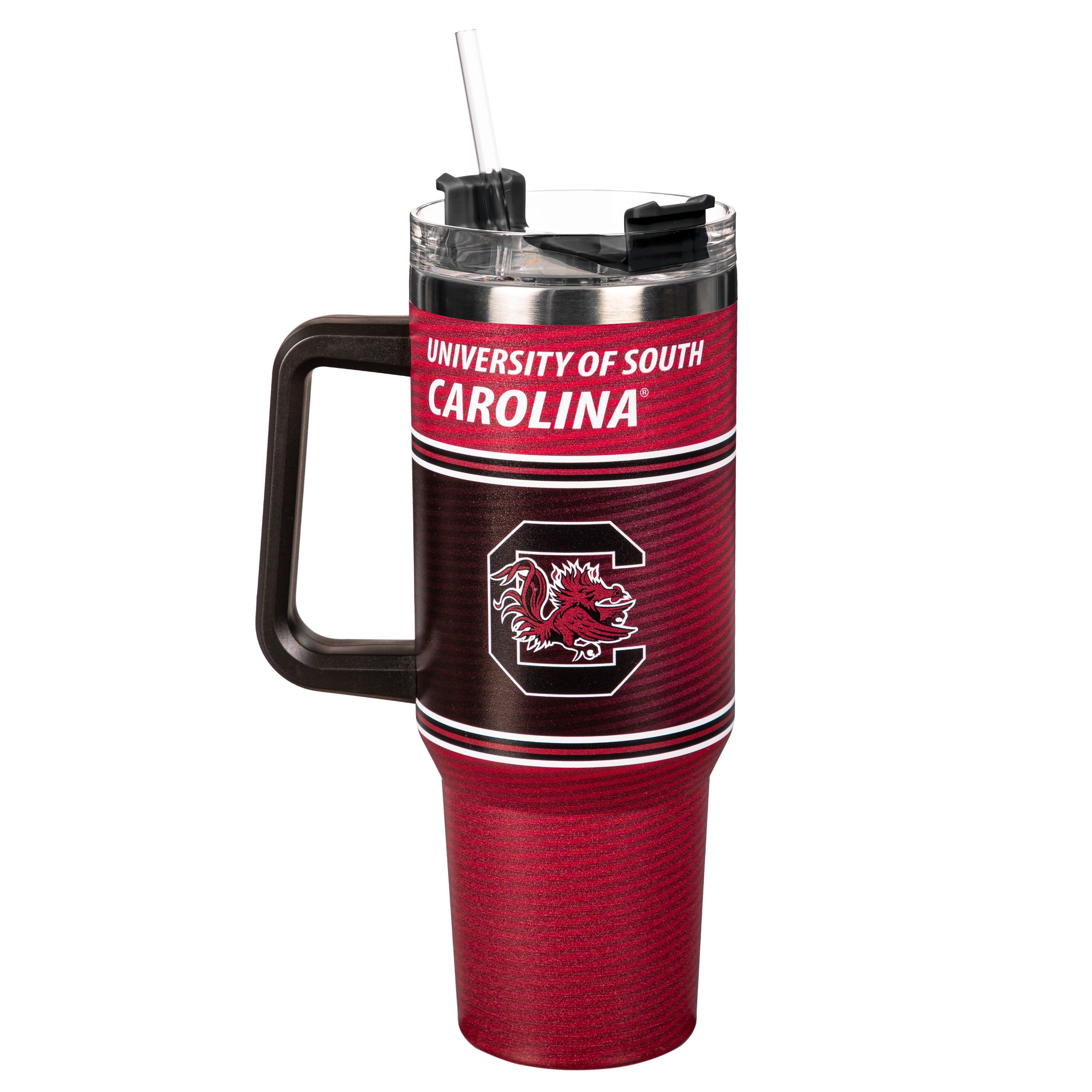 Evergreen Enterprises - South Carolina Gamecocks 40oz. Stainless Steel Canyon Cup with Straw - Multicolor