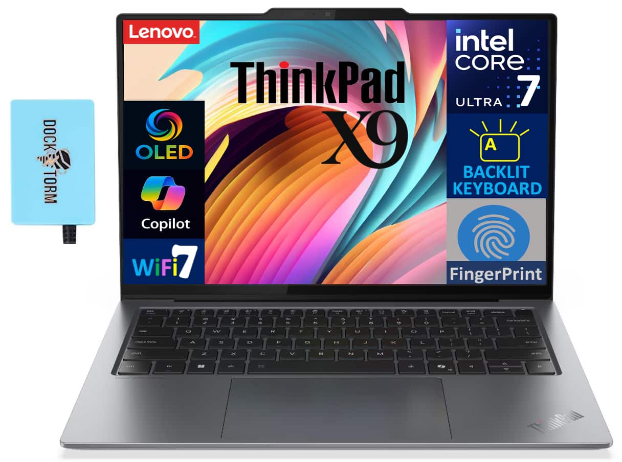 Lenovo - ThinkPad X9-14 Laptop 14.0 WUXGA (Intel Ultra 7-258V, 32GB LPDDR5X, 1TB SSD, Win 11 Pro) w/USB Hub - Gray
