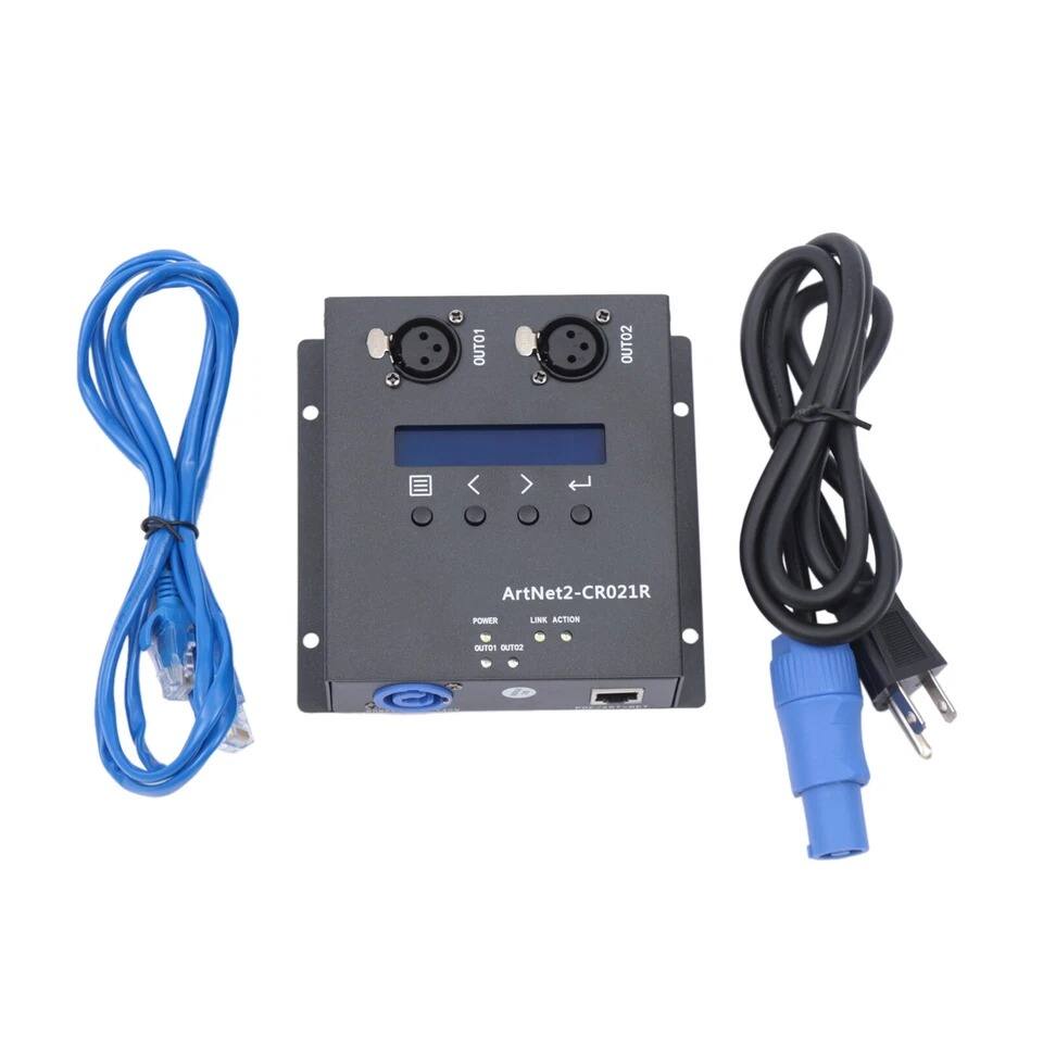 8 5 1 I OUT01 OUT02 < ArtNet2-CR021R POWER LINK ACTION PTU OUTaS