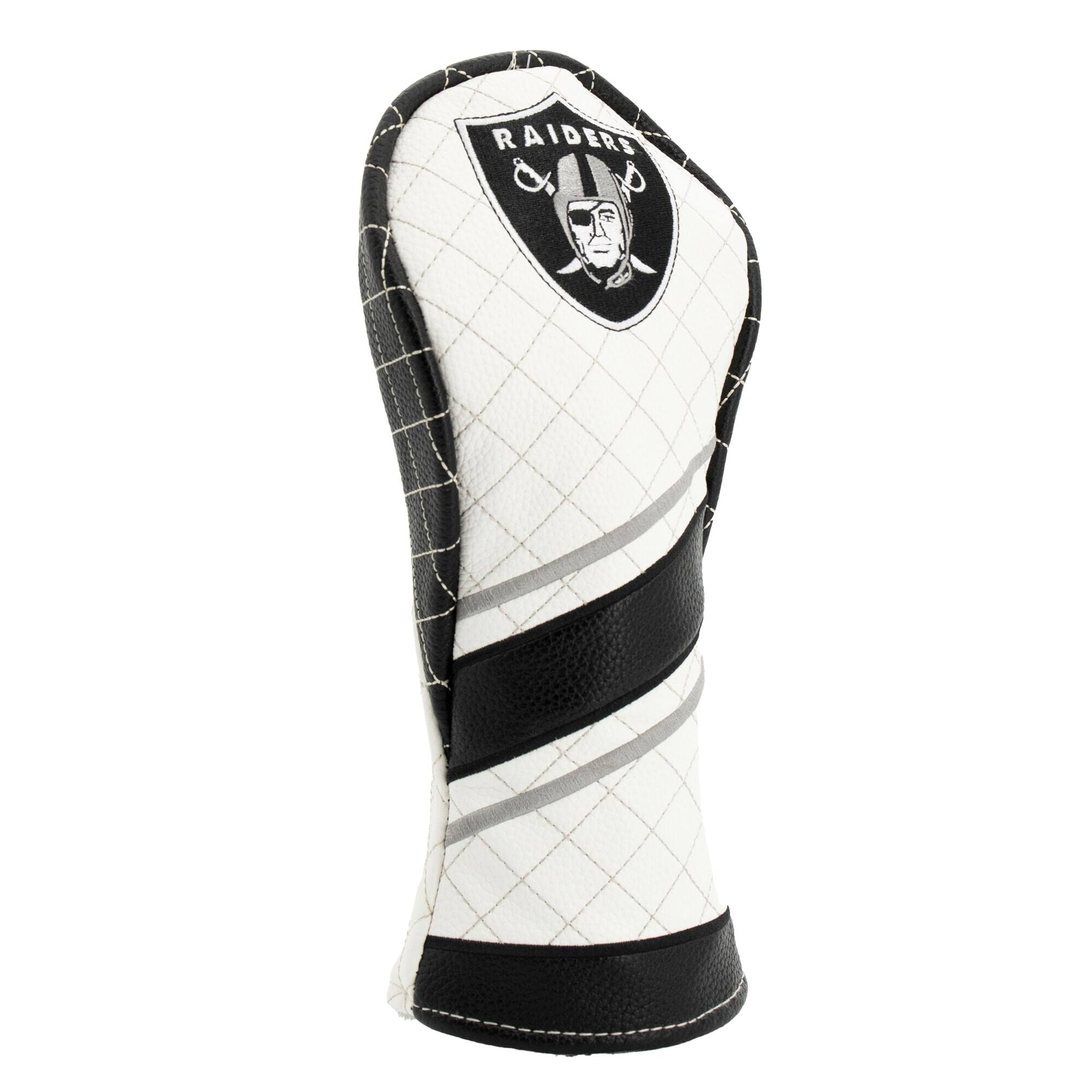 Alt View 2. Team Golf - Las Vegas Raiders Striped Quilted Fairway Headcover - Multicolor.